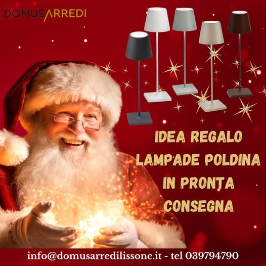 IDEE REGALO NATALE DI DOMUS ARREDI LISSONE LAMPADA POLDINA